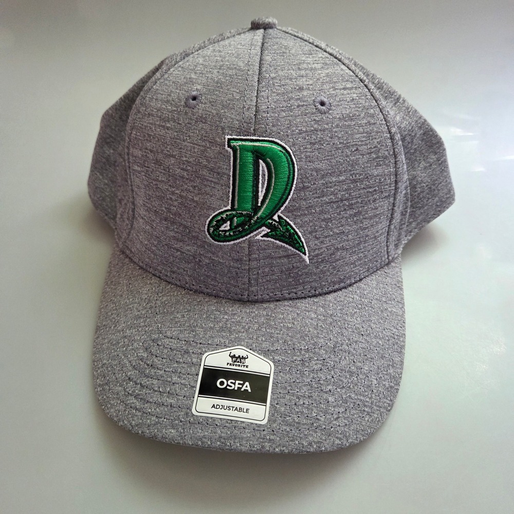 Fan Favorite Dayton Dragons Hat Mens Gray Heathered Snapback MiLB Baseball Cap